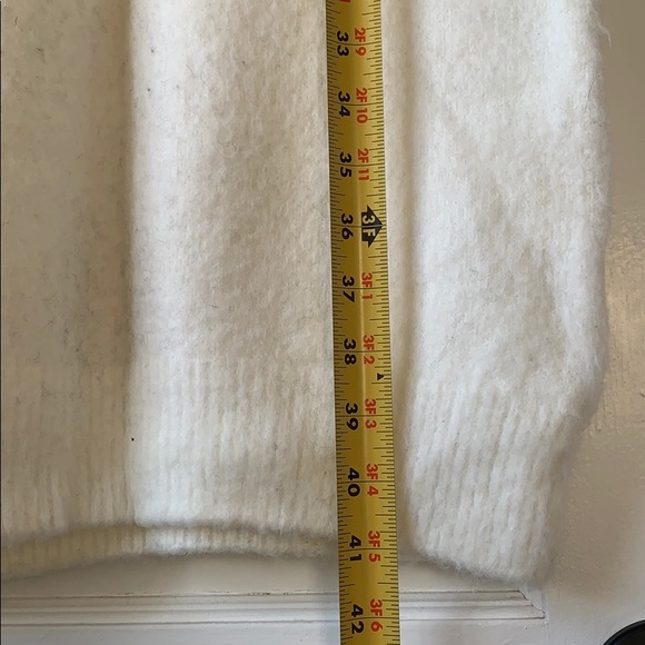 Crewneck Knit Dress, Small, White red navy - Picture 8 of 11